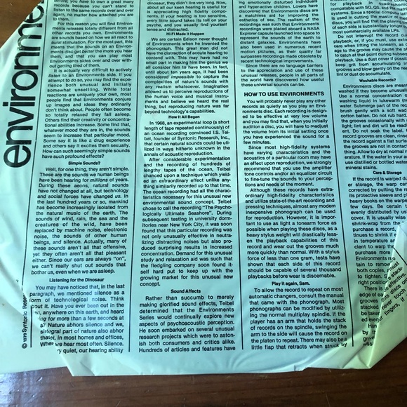 ENVIRONMENTS Disc II LP Record Album - Picture 3 of 8